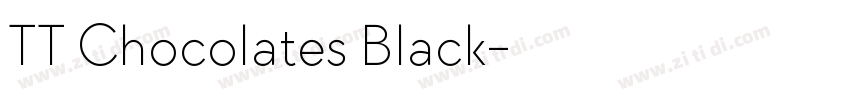 TT Chocolates Black字体转换